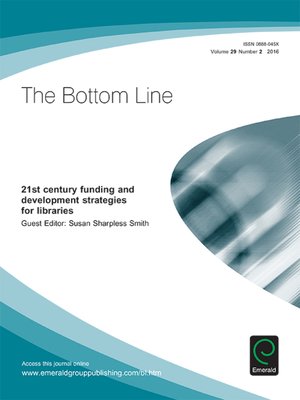 cover image of The Bottom Line, Volume 29, Number 2
